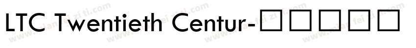 LTC Twentieth Centur字体转换